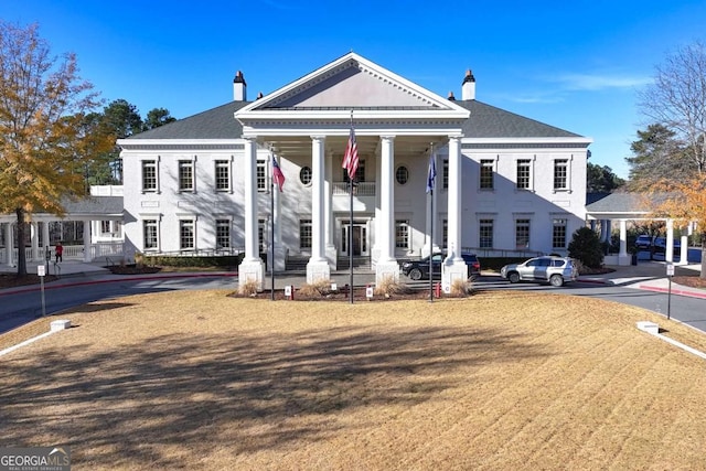 view of greek revival house