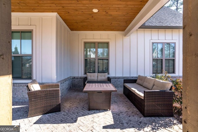 view of patio / terrace with outdoor lounge area