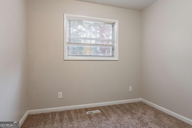 view of carpeted empty room