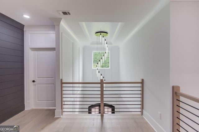 2626 Sardis Way, Buford, GA 30519 - stairs with wood finished floors, baseboards, and recessed lighting
