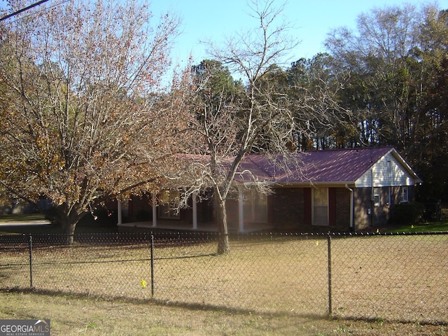 view of front of home