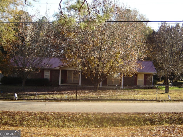 view of front of home