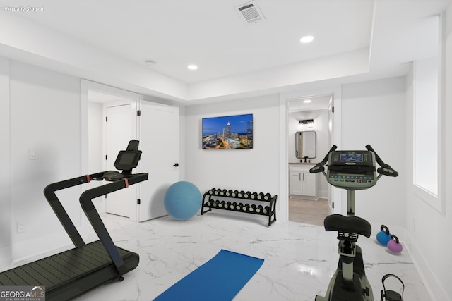 view of exercise room