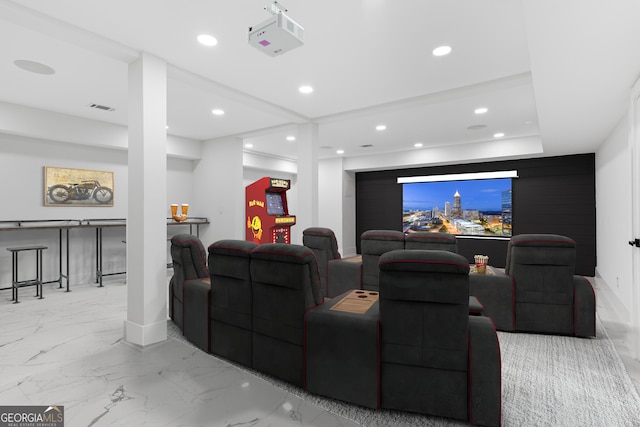 view of home theater room