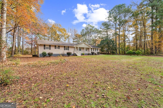 view of ranch-style house