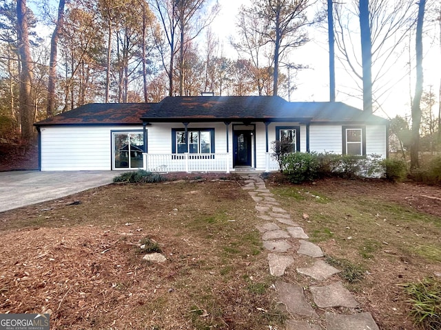 view of ranch-style home