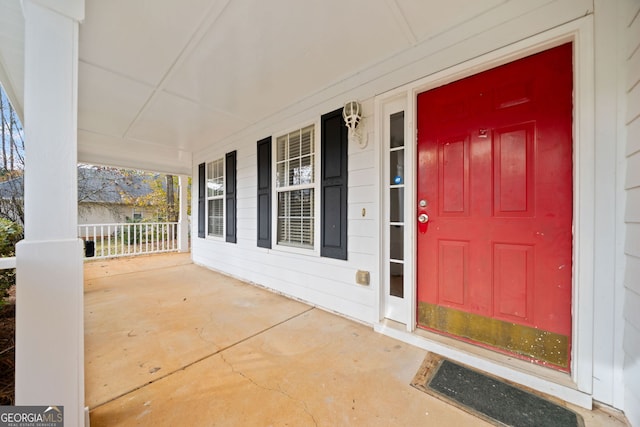 view of entrance to property