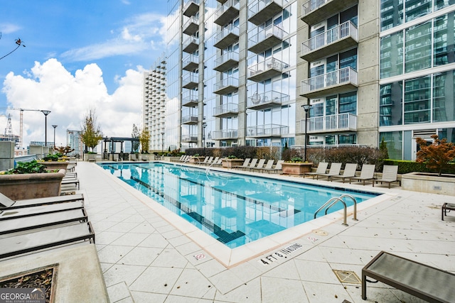 view of pool