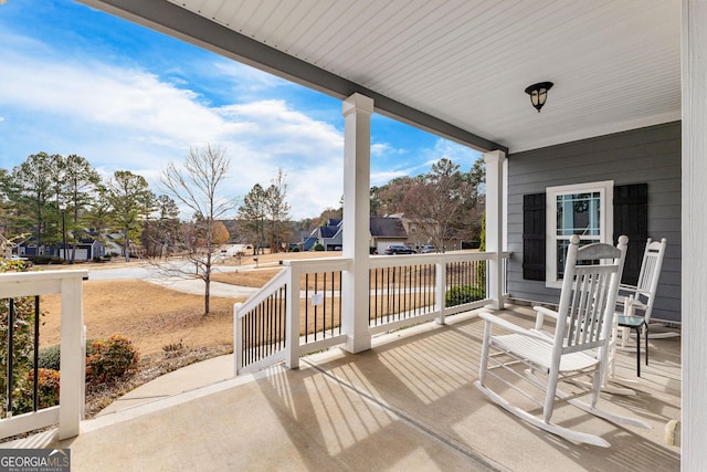 view of patio / terrace with a porch