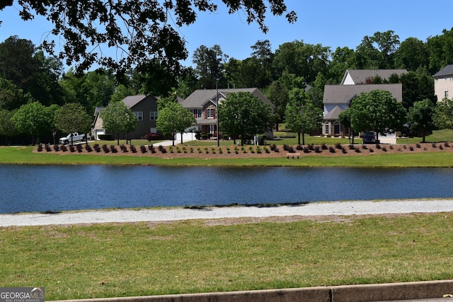 view of water feature