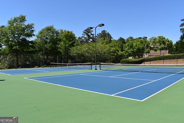 view of sport court featuring basketball court