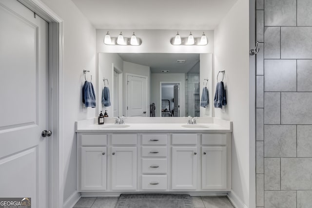 bathroom featuring vanity