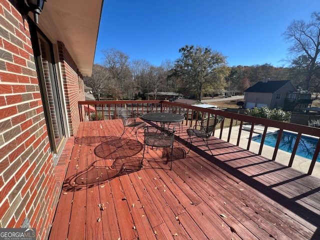 view of wooden terrace