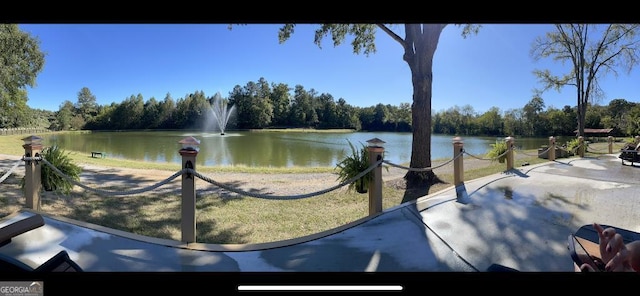 view of water feature