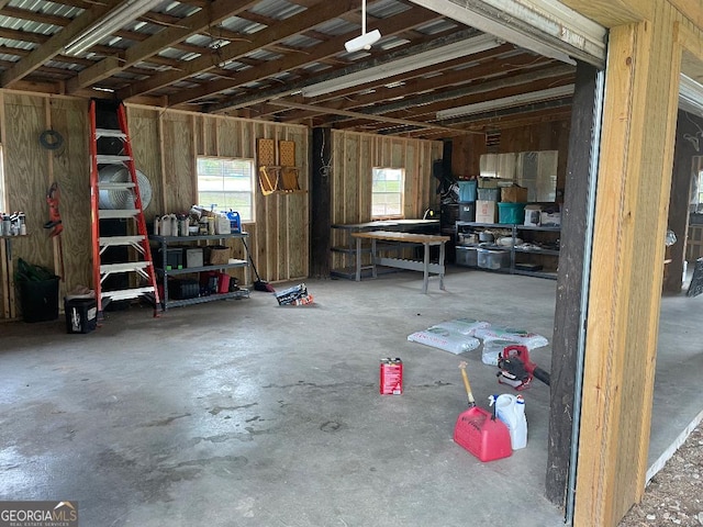 misc room featuring concrete flooring