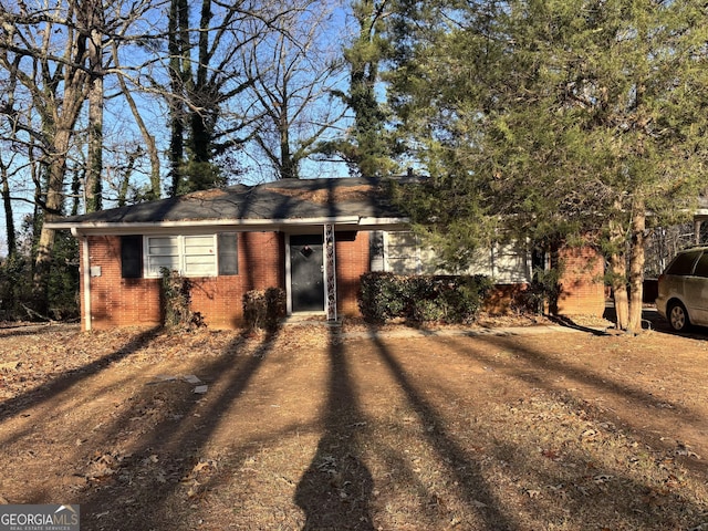 view of ranch-style house