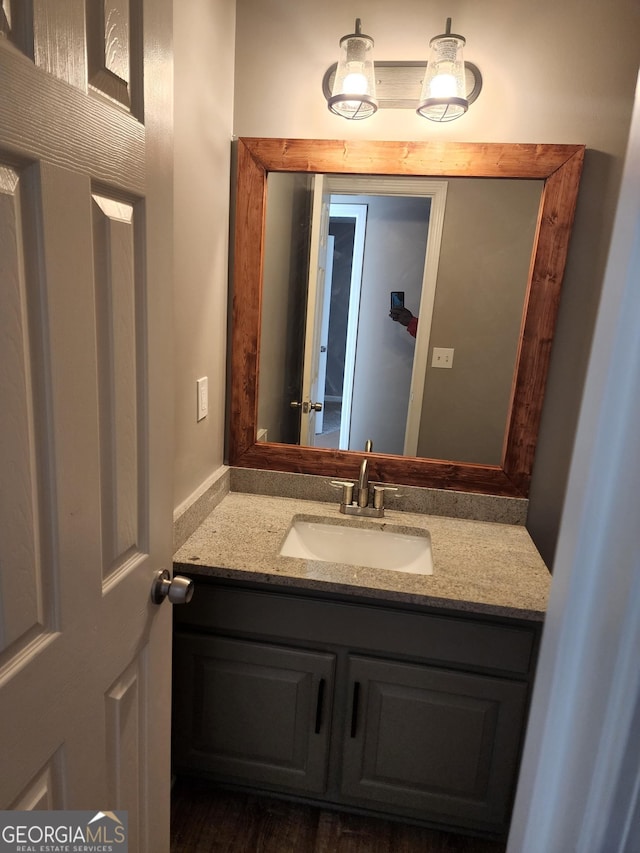 bathroom with vanity