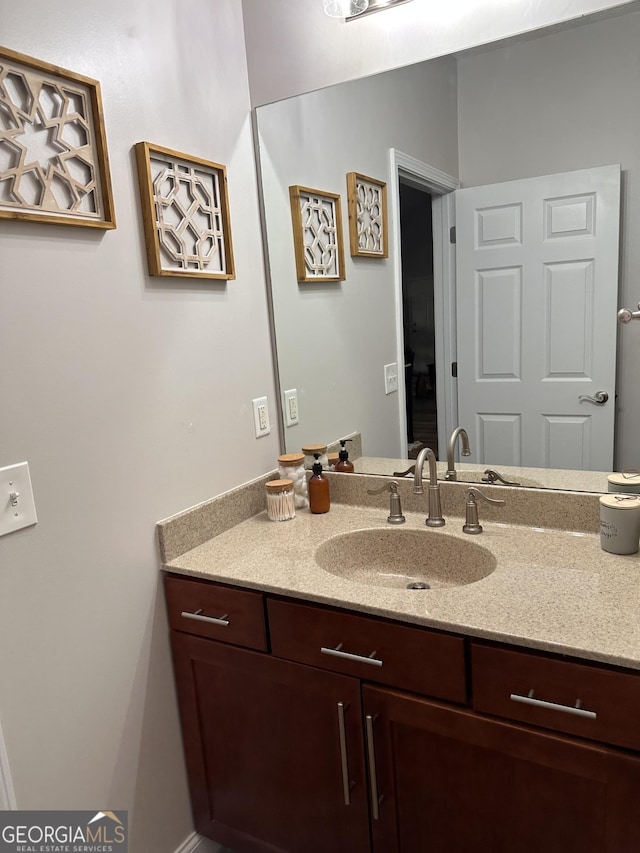 bathroom featuring vanity