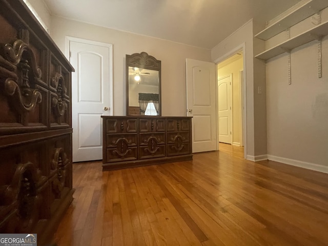 bedroom featuring hardwood / wood-style flooring