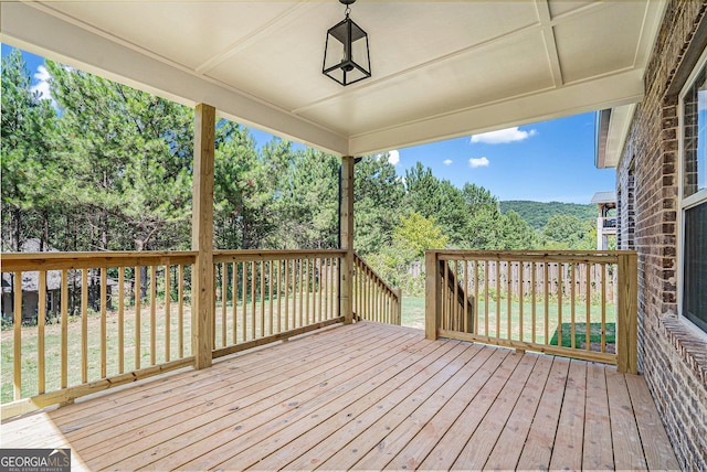 view of wooden terrace