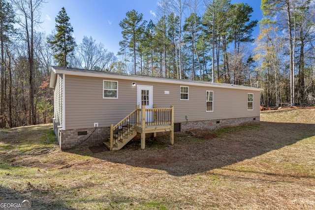 view of rear view of property