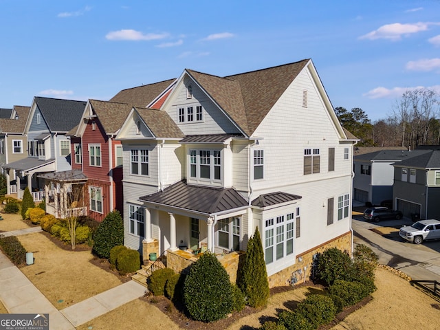 view of front of house with covered porch