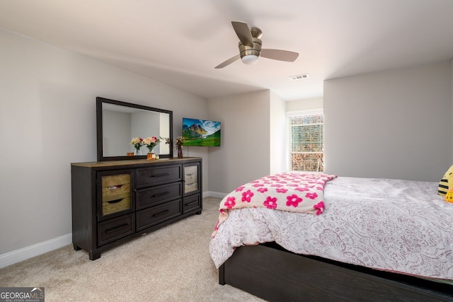 1560 Tapestry Rdg, Lawrenceville, GA 30045 - bedroom with light colored carpet and ceiling fan