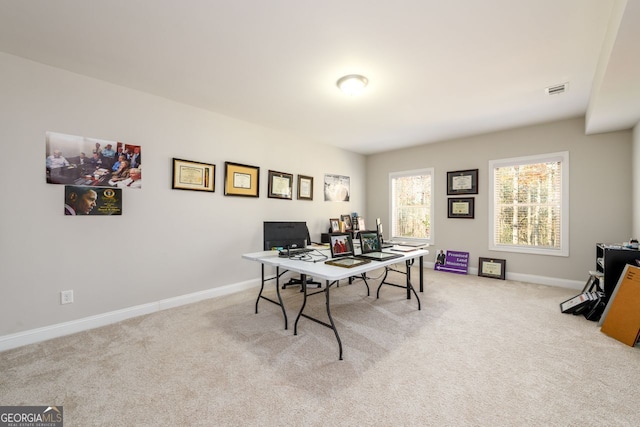 1560 Tapestry Rdg, Lawrenceville, GA 30045 - carpeted home office featuring baseboards