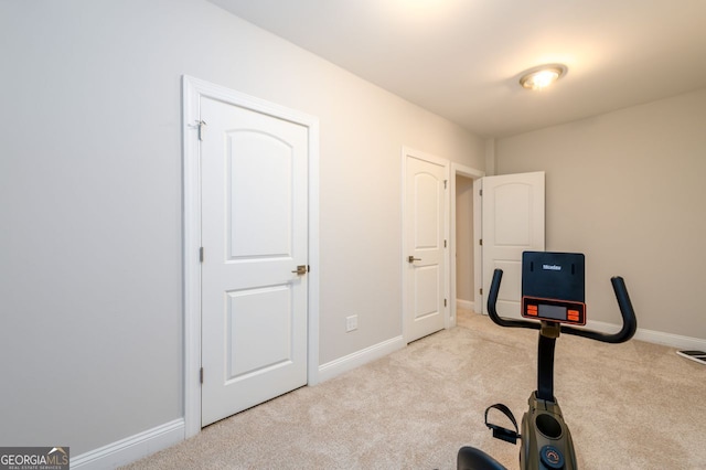 1560 Tapestry Rdg, Lawrenceville, GA 30045 - workout room with carpet and baseboards