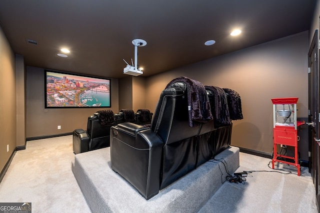 1560 Tapestry Rdg, Lawrenceville, GA 30045 - carpeted cinema with baseboards and recessed lighting