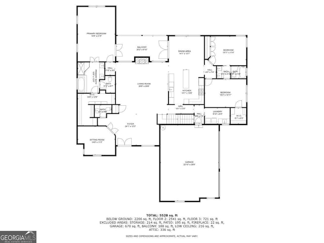 1560 Tapestry Rdg, Lawrenceville, GA 30045 - view of floor plan / room layout