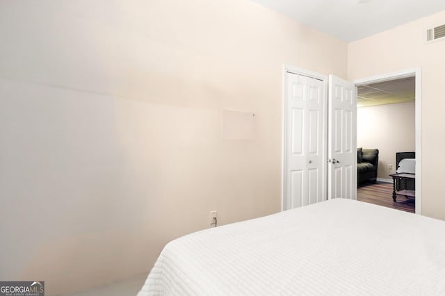 284 Tickanetley Rd, Ellijay, GA 30536 - bedroom featuring a closet and wood finished floors