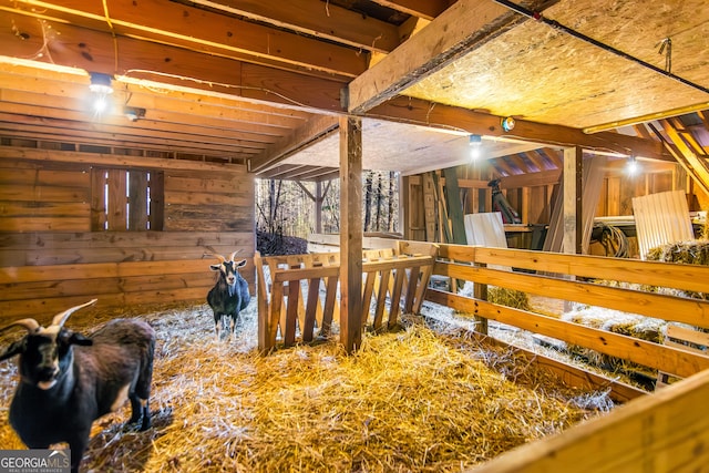 view of horse barn