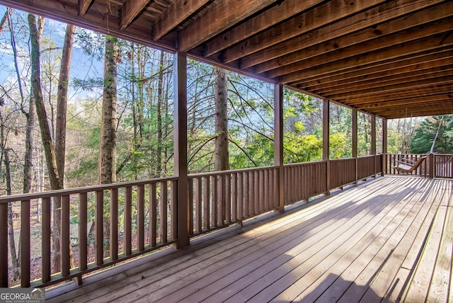284 Tickanetley Rd, Ellijay, GA 30536 - view of wooden deck