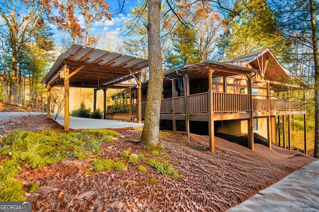 284 Tickanetley Rd, Ellijay, GA 30536 - exterior space with a wooden deck