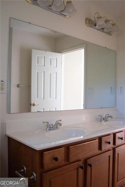 bathroom featuring vanity