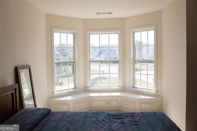 bedroom featuring multiple windows