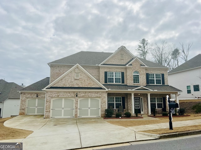 craftsman house with covered porch