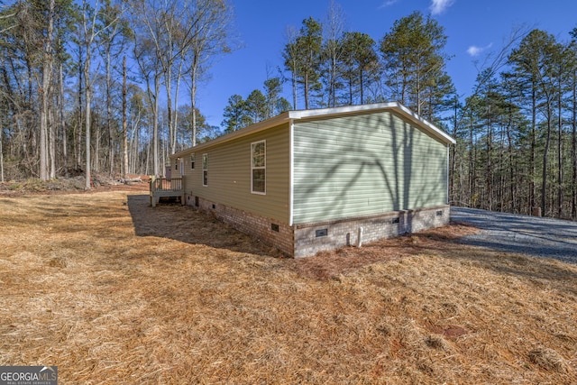 view of side of property