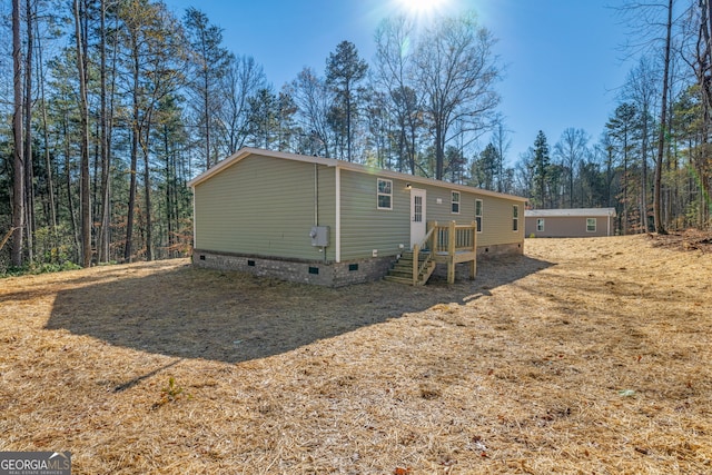view of rear view of property