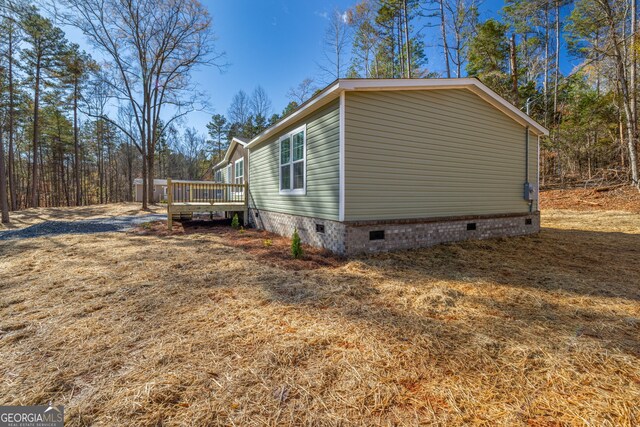 45 Tahoe Trl, Martin, GA 30557 - view of side of home with a deck