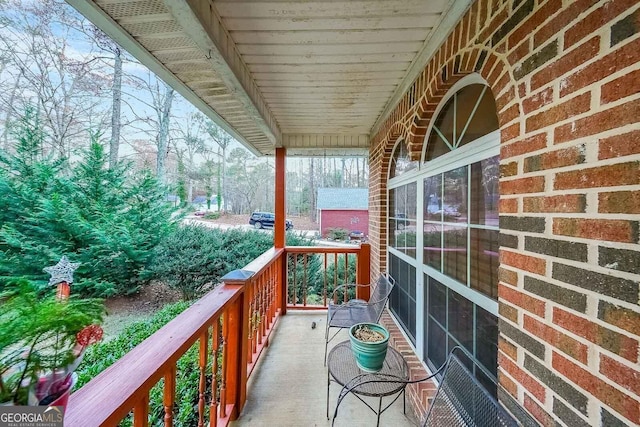 view of balcony