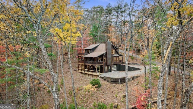 view of back of property