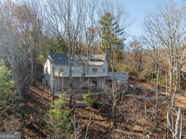 view of rear view of property