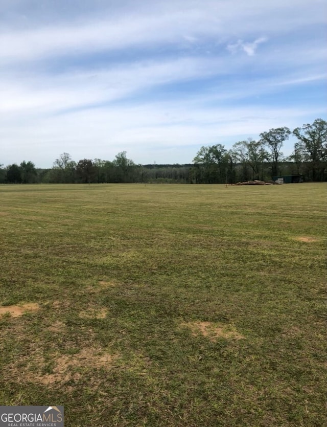 view of yard featuring a rural view