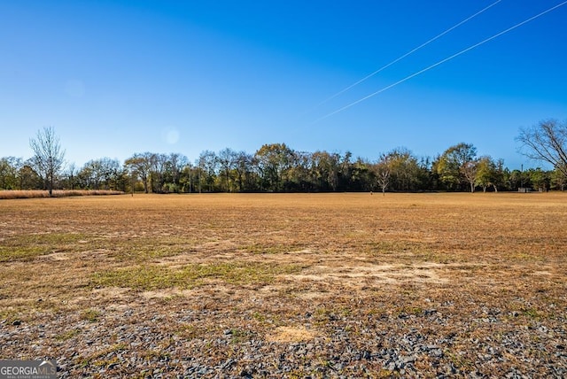 view of yard featuring a rural view