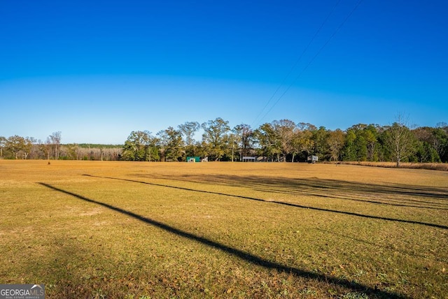 exterior space featuring a rural view