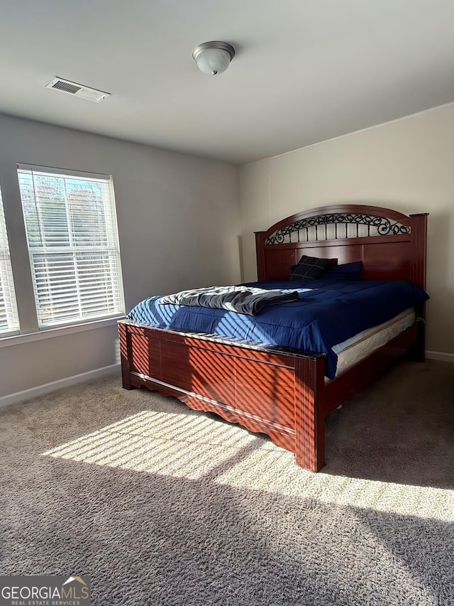 bedroom with carpet floors