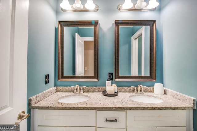 bathroom featuring vanity