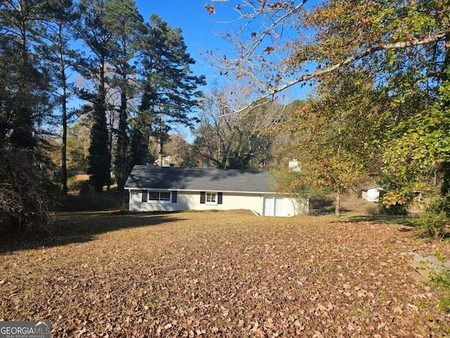 view of rear view of property